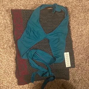 NWT Out From Under, Size S - Teal Halter Bra Top